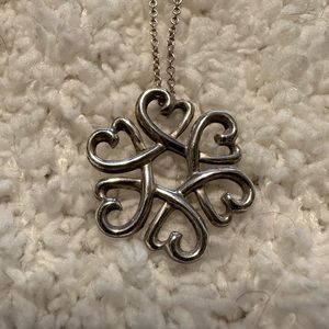 Tiffany & Co Paloma Picasso Loving Heart Flower Necklace